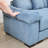 Kojka Convertible Corduroy Sectional Sofa with Thick Armrests & Movable Ottoman-114888064-128918114