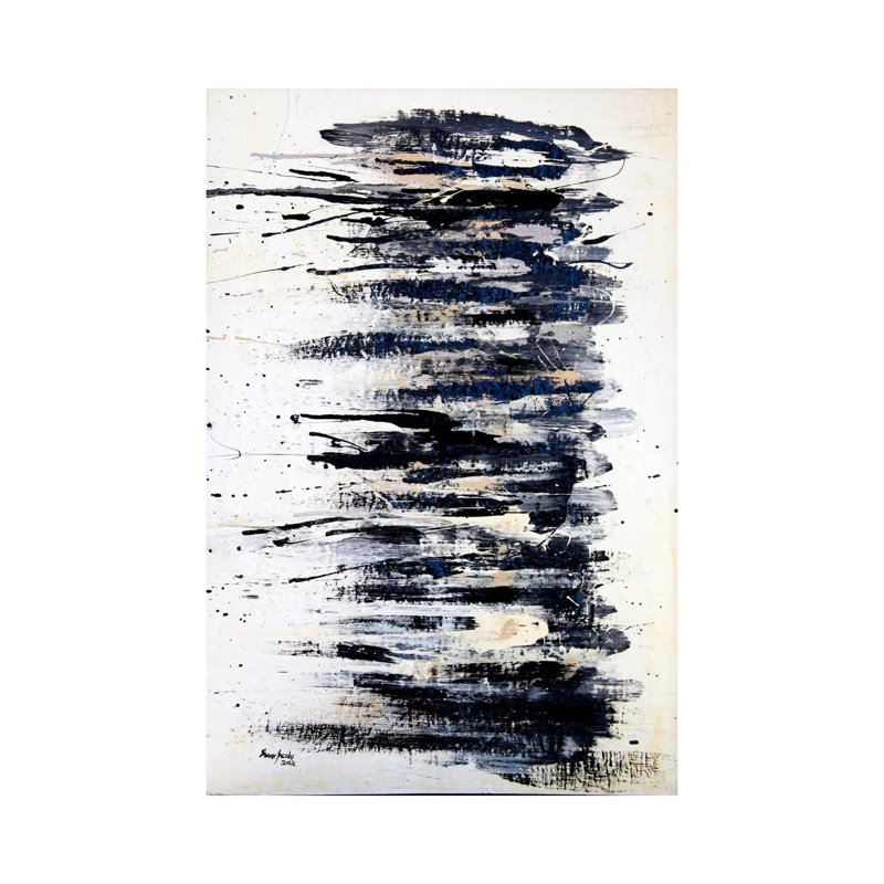 «Shading in Black # 2» par Shawn Jacobs - reproduction d'art, Toile tendue, H 40 po x l 26 po x P 1,5 po