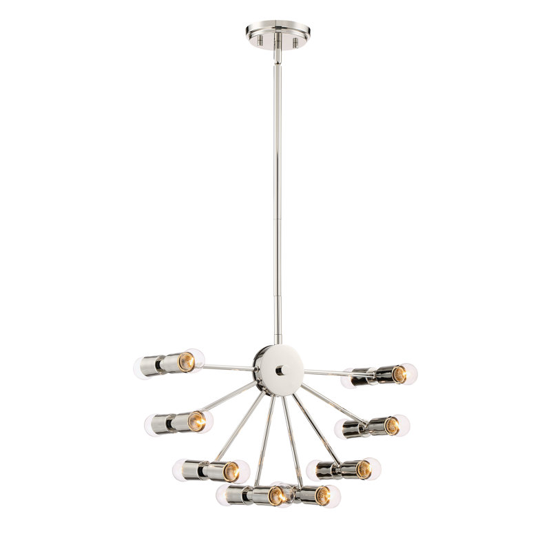 Lewys 16 - Light Dimmable Tiered Chandelier