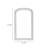 Half-Circle Manufactured Wood Full Length Mirrors-129456152