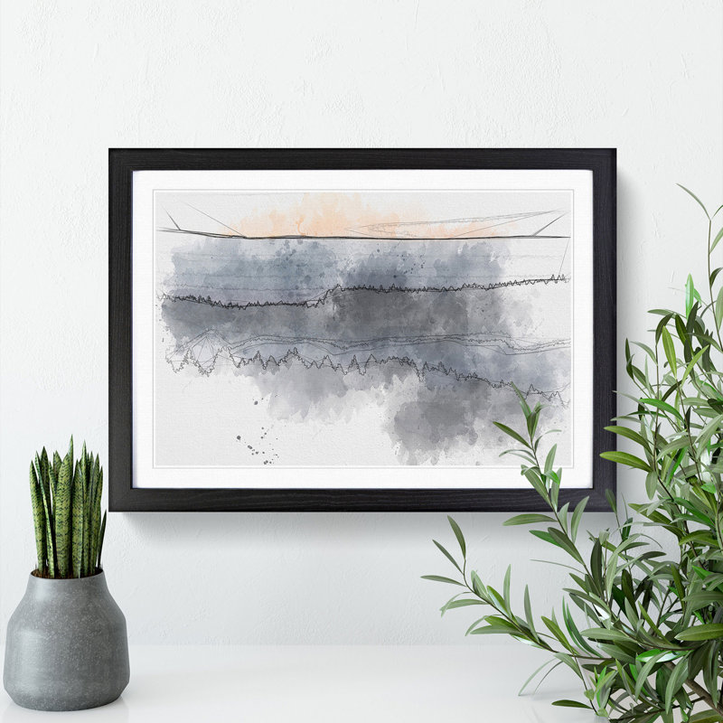 Forest in Bandon Oregon - Picture Frame Graphic Art Print, Black Framed, 40cm H x 60cm W x 2cm D