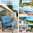 Adelphia Wicker Outdoor Glider-1241109415