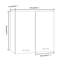 Black Hanging Glass Cabinet 60X31x60 Cm-1533874591