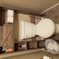 Forestport 34.29 W x 47.17 H x 6.79 D Over-the-Toilet Storage August Grove