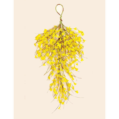 28" Artificial Forsythia Teardrop