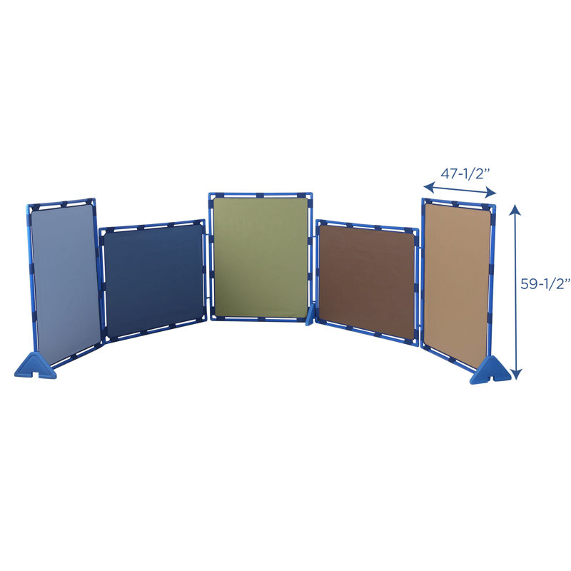 Woodland Earth-Tone Vinyl Folding PlayPanel Set - 5 Panels