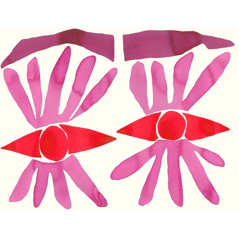 Two Singles Print by Kate Roebuck, 25" H x 31" W