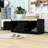 Storage Bench with 2 Drawers, 2 Cabinets and Removable Cushion for Entryway-1440841057
