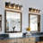Modern Farmhouse Dimmable Bathroom Vanity Light with Seeded Glass and One-Piece Backplate-938111433-875365685