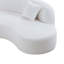 Ensemble de canapé de luxe 2 pièces avec canapé courbé et méridienne, canapé modulaire faisant face à la droite, canapé Boucle-1902386389