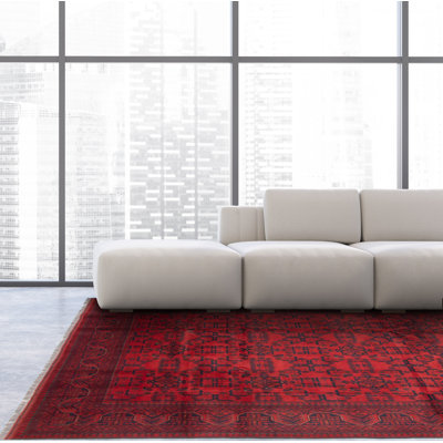 Tapis rouge Malci Esari 6 pi 8 po x 9 pi 6 po