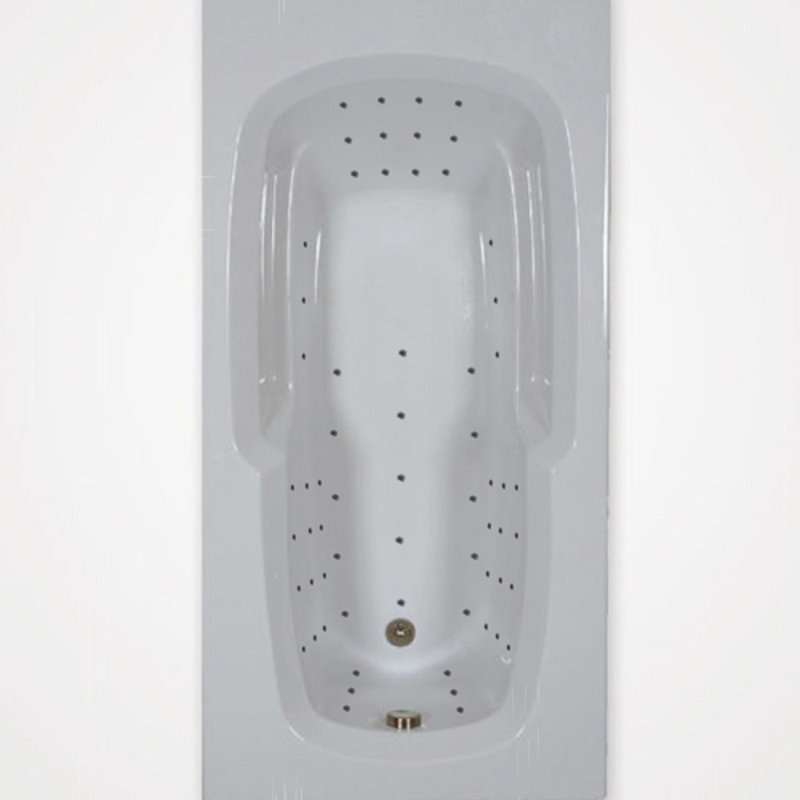 Baignoire 60" x 32" à air tombant, Blanc