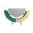 AmTab Manufacturing Corporation 60'' Round Bench Cafeteria Table