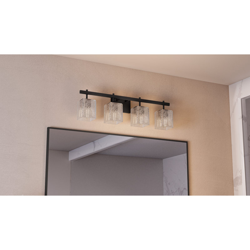 Allisen 4-Light  Bath Light, Matte Black