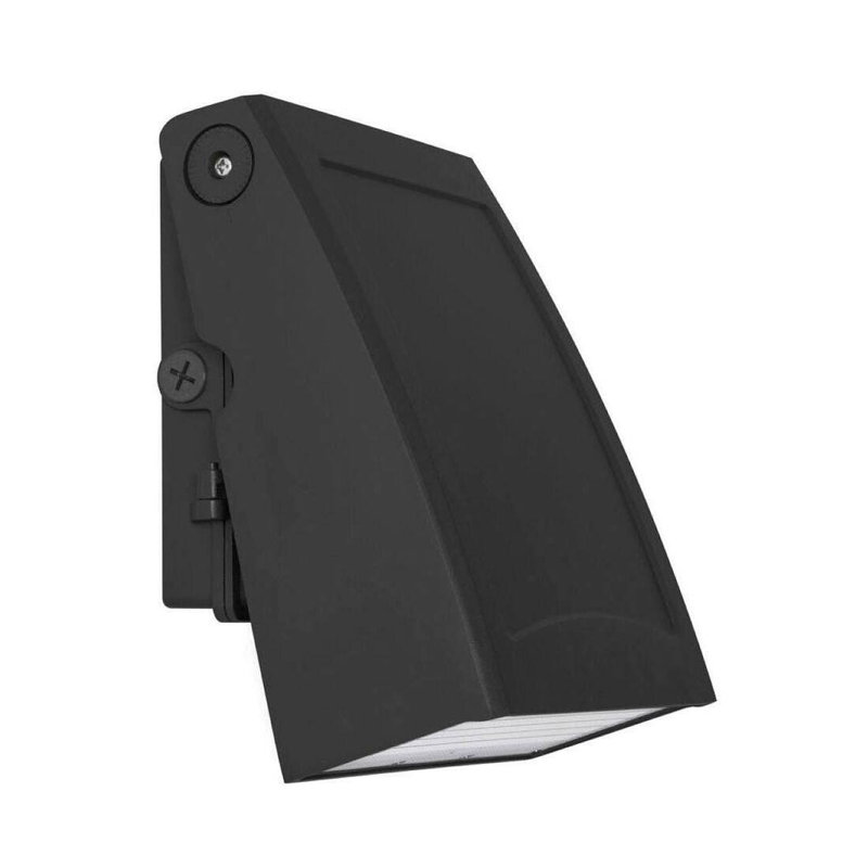 36ABB17D3EE64962A7812B7AE7FF2FE4 Poly 11" LED Outdoor Wall Sconce, 30/40/50k, Black, Black, 6.7" H x 11" W x 8.5" D