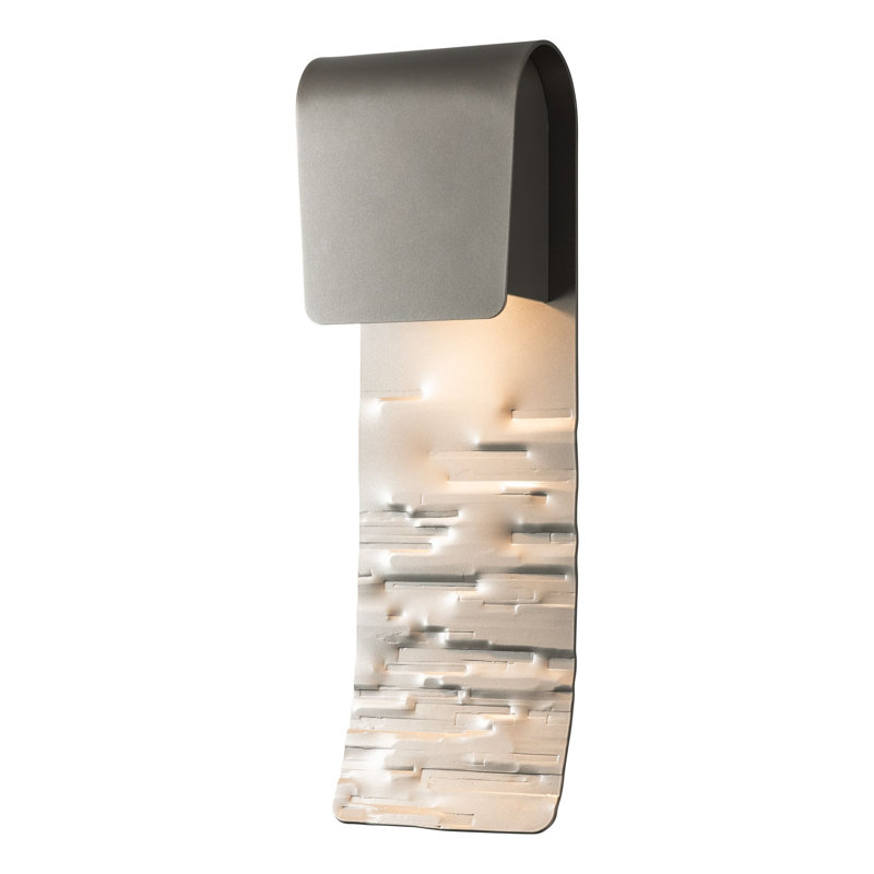 Element Outdoor Sconce, 19" H x 6" W x 4.5" D, Coastal Burnished Steel