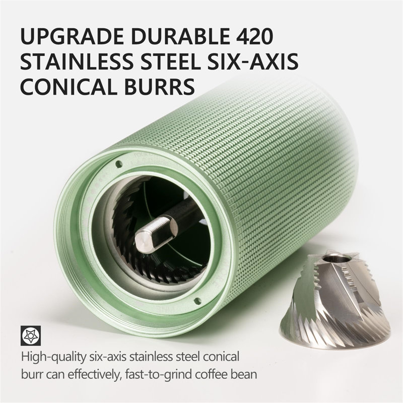 Chengdu Menghejia Technology Co., Ltd. Stainless Steel Electric Blade Coffee Grinder, Green