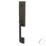 Schlage Custom FCT58CEN622 Custom 3/4 Trim Century Exterior Active Handleset Only with C Keyway Matte Black Finish