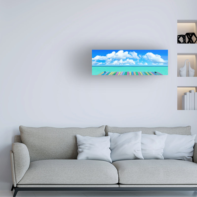 Rainbow Deck par Jack Reed - photographie panoramique sur toile tendue, H 8 po x l 24 po x P 2 po
