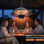Outdoor Tabletop Fireplace with Flame Guard