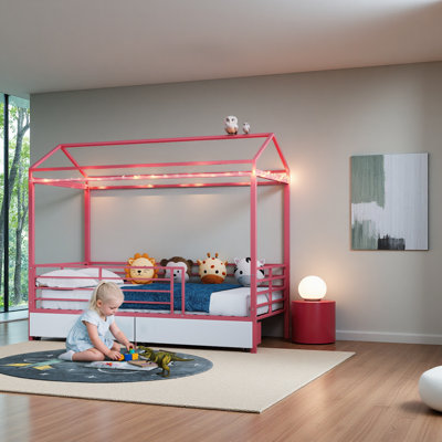 Bed Frame With Roof,No Box Spring Needed