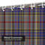 Rideau de douche gris, rouge, bleu, tartan et écossais avec 12 crochets-1925356113