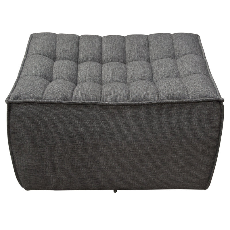 Repose-pieds Marshall en tissu gris
