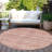 Zaraxa Orange Washable Indoor-Outdoor Rug - LOOMLAN-371340673