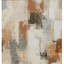 Tapis extérieur lavable abstrait ivoire et rouille 3 pi x 5 pi