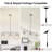  Levona 3 - Light 31"Wide Pendant Light for Kitchen Island (Nickel)-100709615