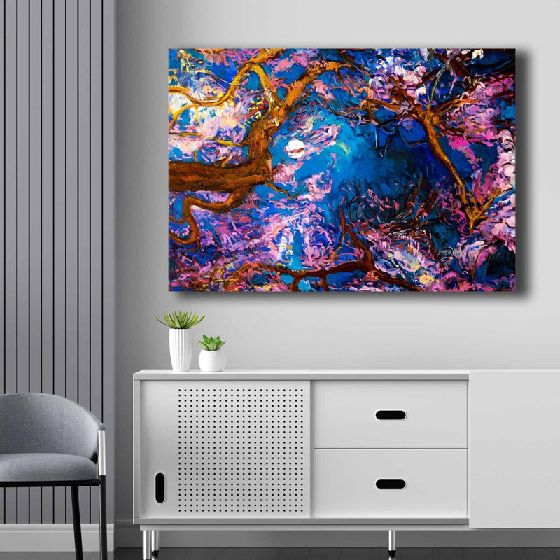 Stunning Decorative Canvas Painting, 27.6 x 39.4 inches | 100% Canvas (Thickness: 0.1 inches) on Durable 100% Pine Wood Frame (Thickness: 0.9 inches) | Perfect for Home Decor, Living Room, and Office Spaces