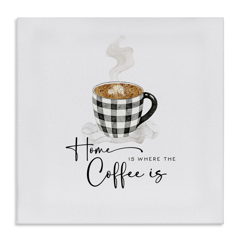 «Where The Coffee Is», art mural par Joy Hall, H 24 po x l 24 po