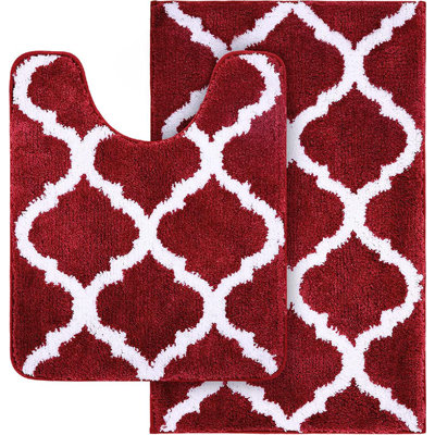 Emojean Microfiber Bath Rug Set