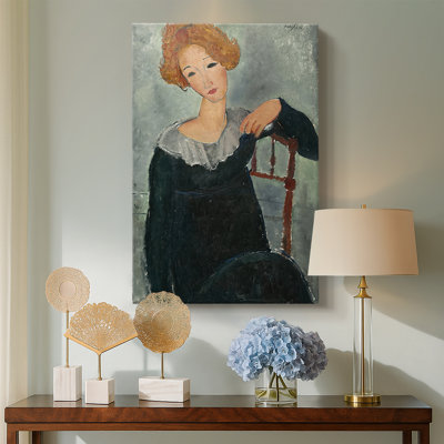 Woman with Red Hair -Gallery Wrapped Canvas by Amedeo Modigliani