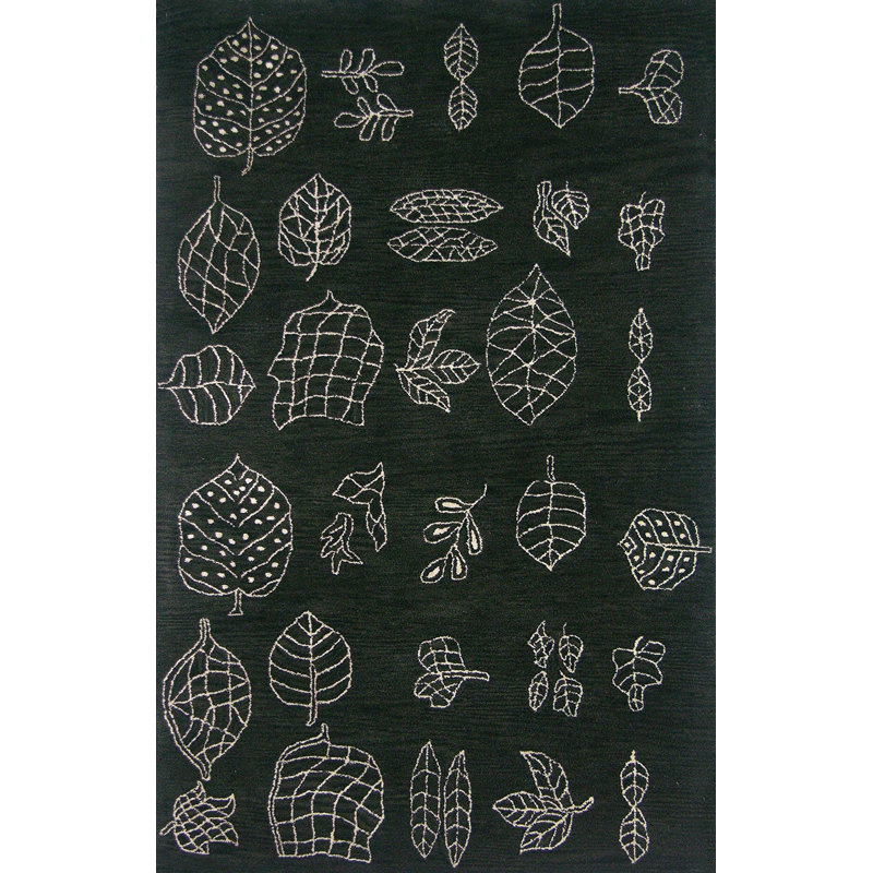 Colyt Wool Floral Indoor Rug, Rectangle 8' x 11'
