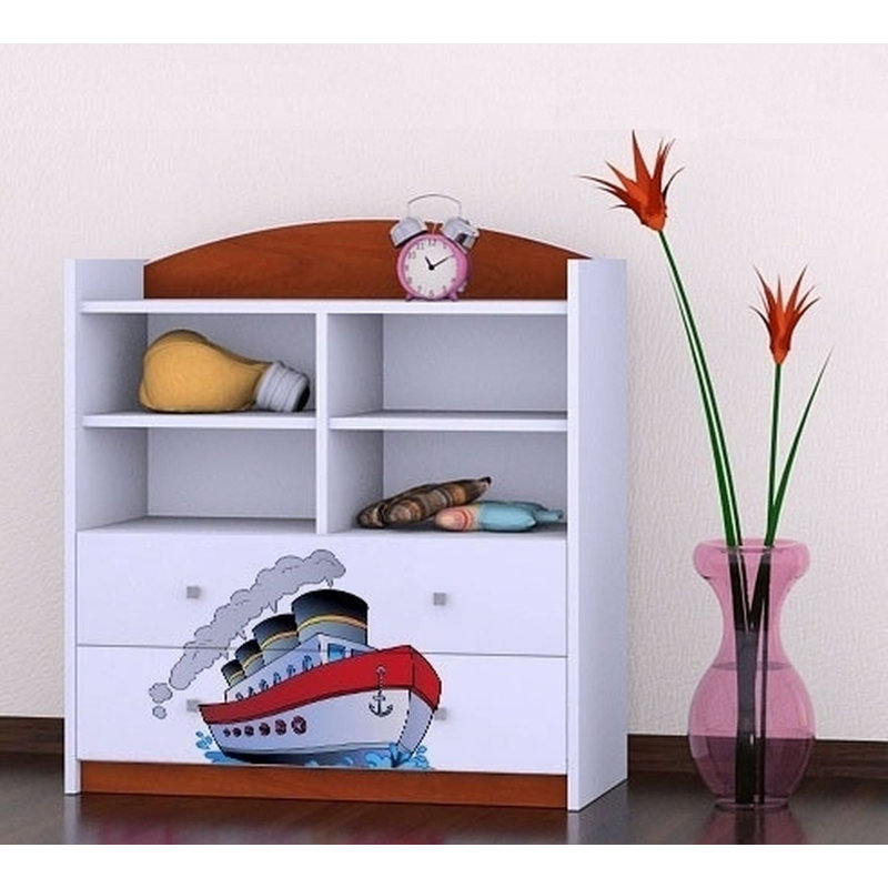 Gia 96cm H X 86cm W Kids Cube, Brown