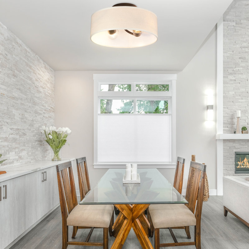 Plafonnier semi-encastré 12 pouces avec 2 lumières
