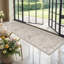 Tapis d'entrée lavable: Tapis de couloir de cuisine de style campagnard large tapis de sol doux et résistant à l'eau pour salle de bain, tapis antidérapant pour salon, chambre à coucher, salle à manger (beige)-1975031759