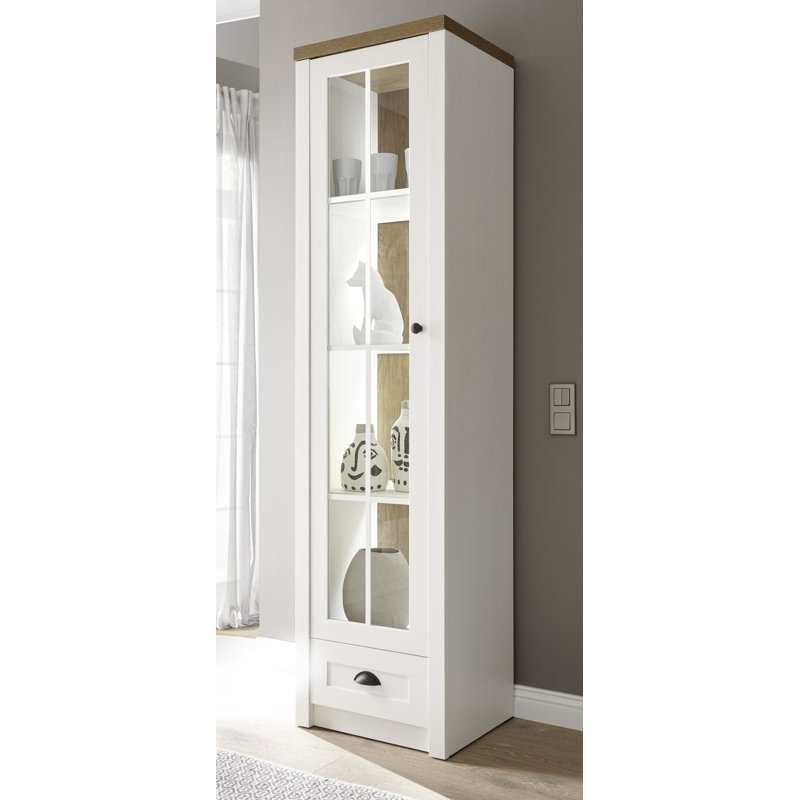 Brasher Display Cabinet, Brown/White