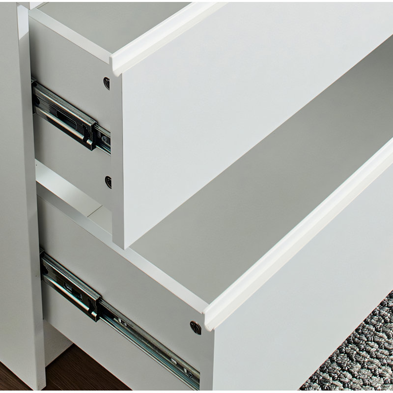 Système de garde-robe mural blanc, 5 unités modulaires, facile à assembler.