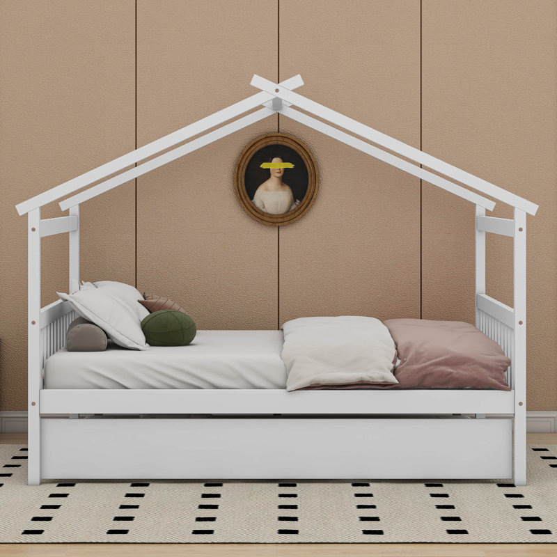 Lit gigogne en bois Annais, Double, Blanc