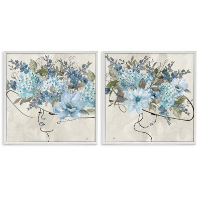 Ensemble de 2 giclées d'art féminin