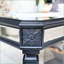 Table basse à miroir en argent Vintage Carving - Facile à nettoyer pour le salon Bureau, conception robuste