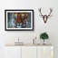 Tiger In The Blue Framed Print-56627932-56627935