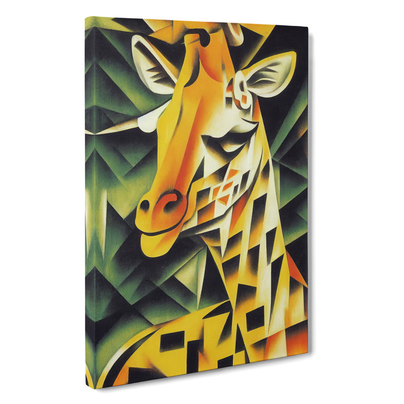 Smiling Giraffe - Wrapped Canvas, 76cm H x 50cm W x 3cm D