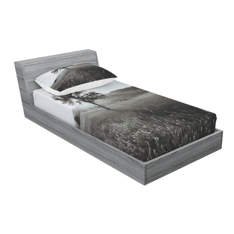 Microfiber Sheet Set, Twin Sheet Set + Fitted Sheet + 1 Pillowcase