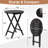 24.In  Round Patio Folding Wood Table-92328403