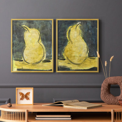 «Urban Pear I», reproduction encadrée de qualité supérieure - prête à être accrochée - aucun clou requis - aucun clou requis