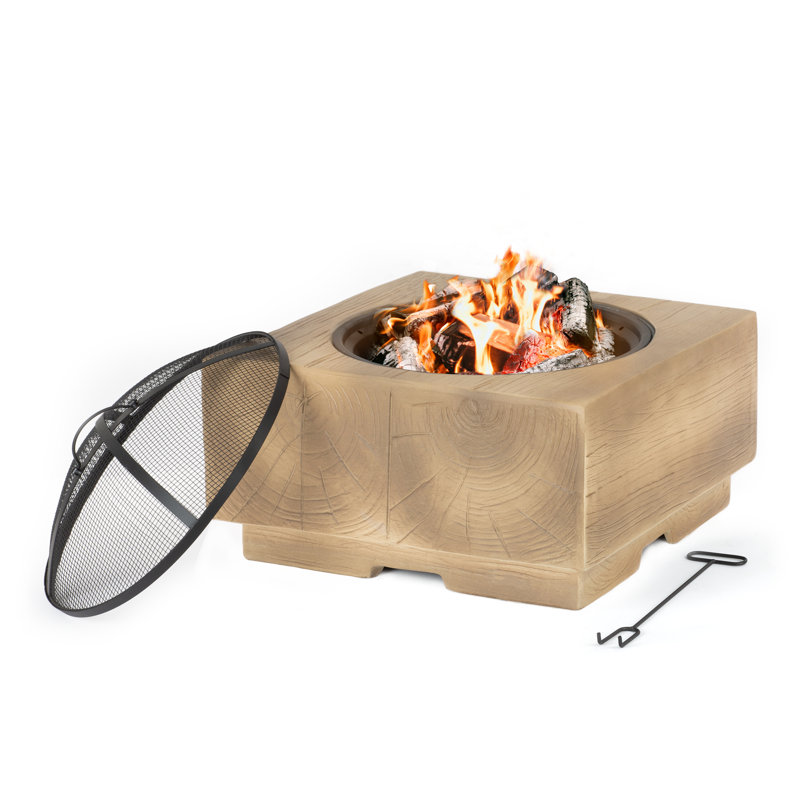 Absalon Square Cast Iron Smokeless Fire Pit