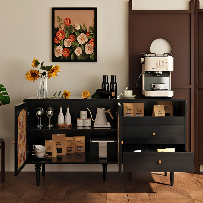 Buffet peint de style chinois, Noir